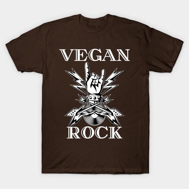 Vegan Power are Rock Metal Vibes T-Shirt by veganspace